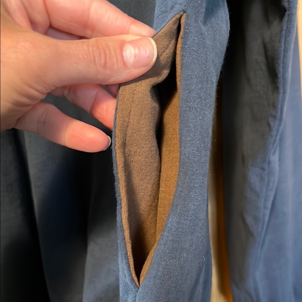 Blue Quarter-Zip Pullover with Embroidered Duck - Picture 6 of 7